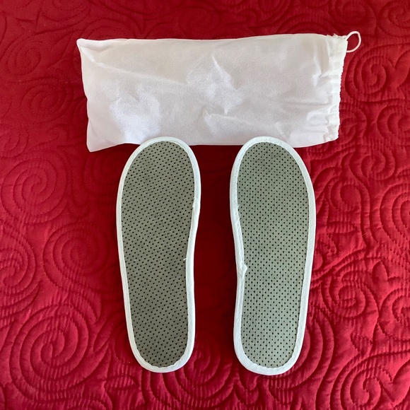 FRETTE 1860 Slippers  Color white  100% polyester velour - Picture 4 of 6